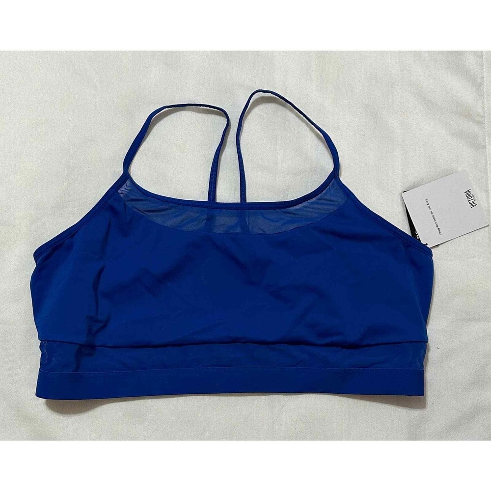 VS Sport light lined NWT blue sports bra w/ Spagetti straps XL